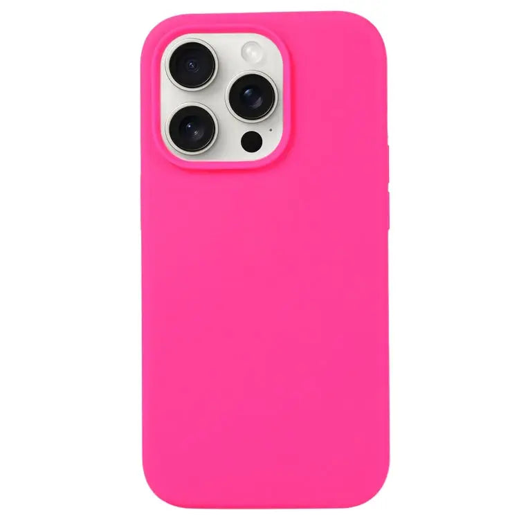 Liquid Silicone Phone Case - For iPhone 16 Pro Max / Brilliant Pink - Apple Accessories