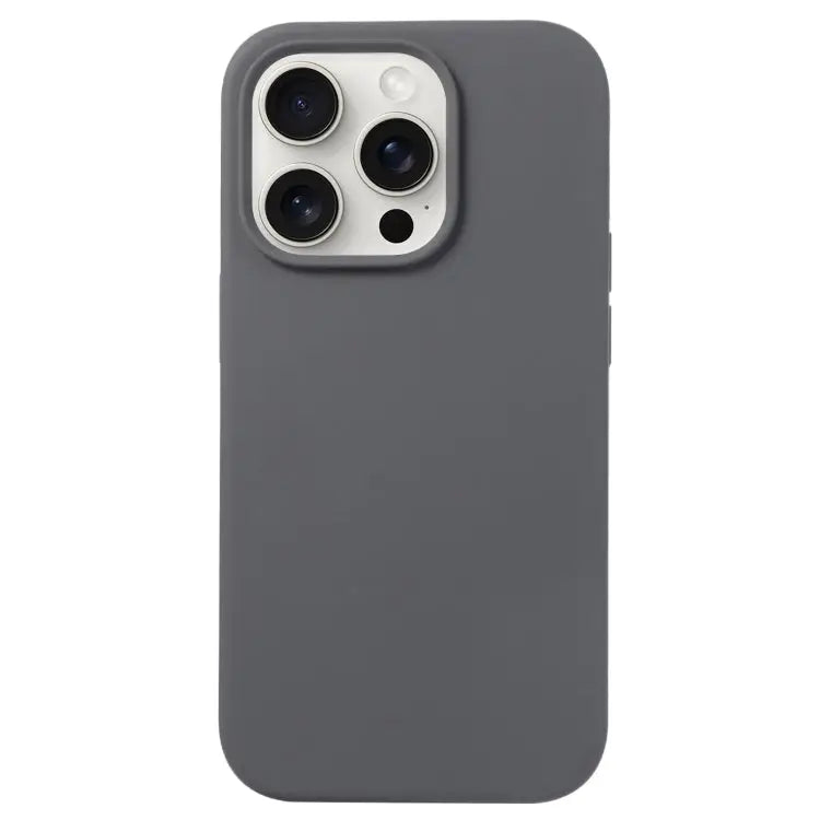 Liquid Silicone Phone Case - For iPhone 16 Pro Max / Charcoal Black - Apple Accessories