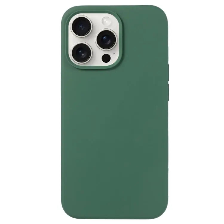 Liquid Silicone Phone Case - For iPhone 16 Pro Max / Clover Green - Apple Accessories