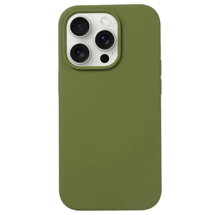 Liquid Silicone Phone Case - For iPhone 16 Pro Max / Pine Green - Apple Accessories