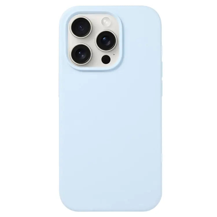 Liquid Silicone Phone Case - For iPhone 16 Pro Max / Sky Blue - Apple Accessories