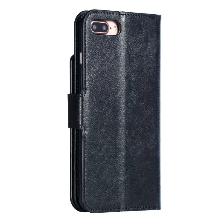Litchi Texture Horizontal Flip Leather Case for iPhone 7 Plus with Nine Card Slots & Wallet & Photo Frame - For iPhone