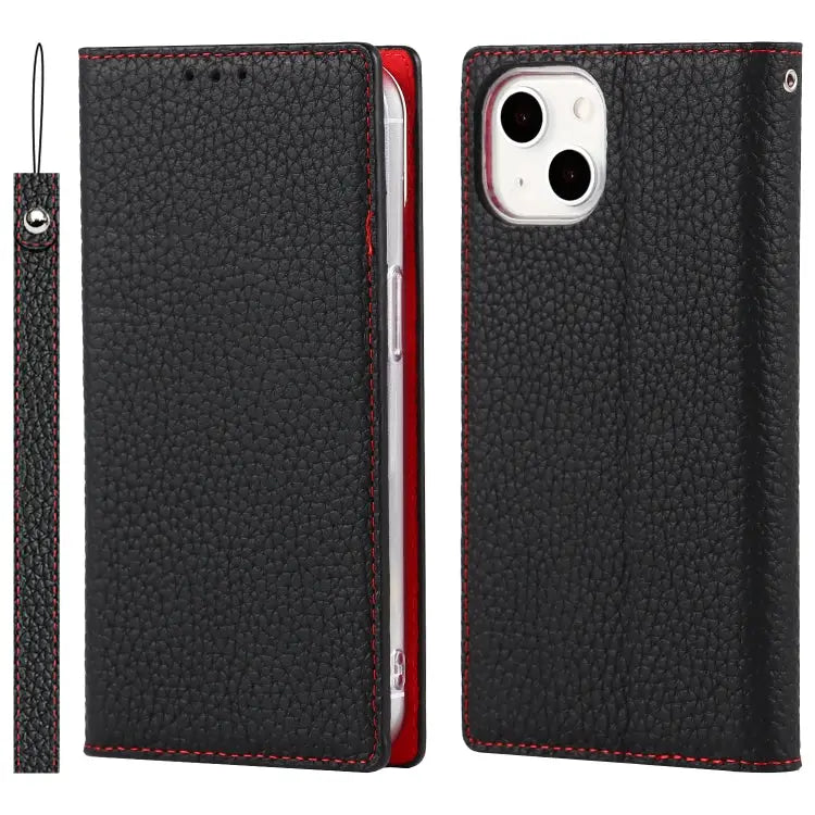 Litchi Texture Leather Phone Case With Lanyard & Holder & Card Slots & Wallet For iPhone 13 For iPhone 13 mini
