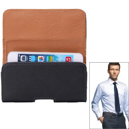 Litchi Texture Universal Horizontal Style Waist Bag for iPhone 6 / Galaxy S4 / i9500