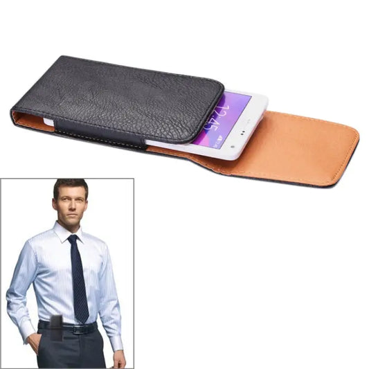 Litchi Texture Vertical Style Waist Bag for iPhone 6S Plus iPhone 6 Plus Galaxy Note 5 / Note 4 / Note 3 / Note II