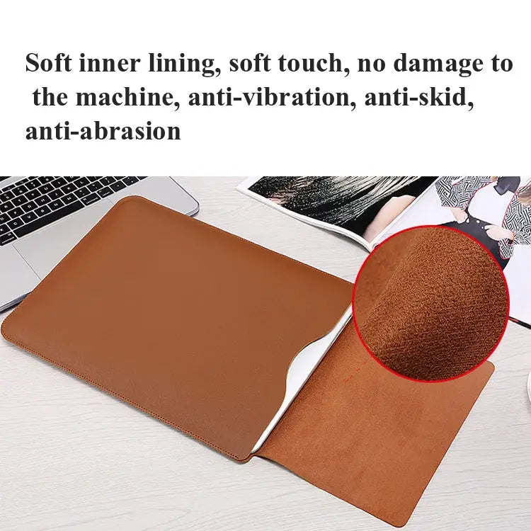 Locked Side Laptop Liner Bag For MacBook Pro 15.4 inch A1398 - Pro 15.4 inch A1398 / Liner Bag Brown