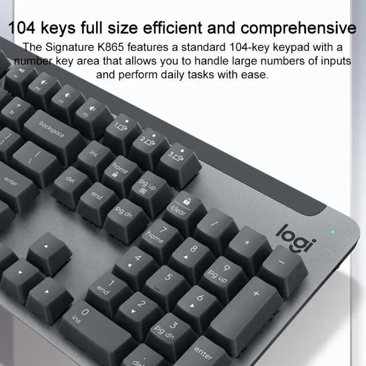 Logitech 104 Logitech K865 104 Keys Wireless Bluetooth Mechanical – PROSERIES GO