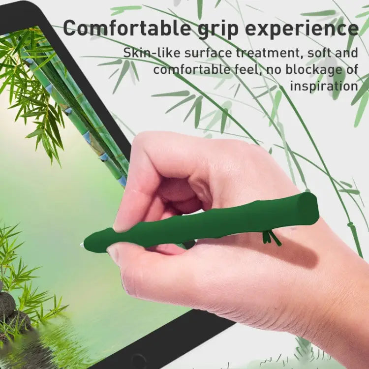 LOVE MEI Bamboo Liquid Silicone Gel Stylus Pen Protective Case For Apple Pencil 1 For Apple Pencil 2 - Apple Accessories