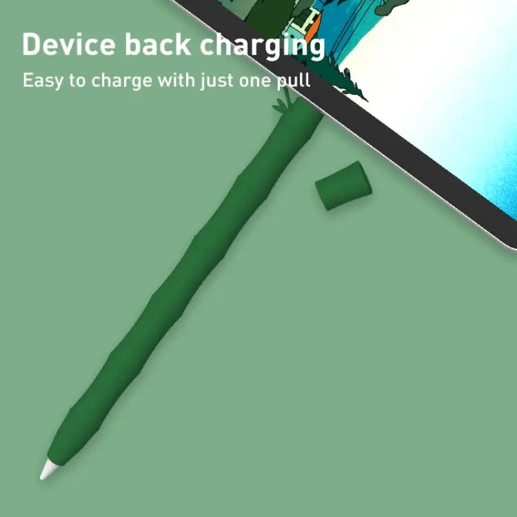 LOVE MEI Bamboo Liquid Silicone Gel Stylus Pen Protective Case For Apple Pencil 1 For Apple Pencil 2 - Apple Accessories