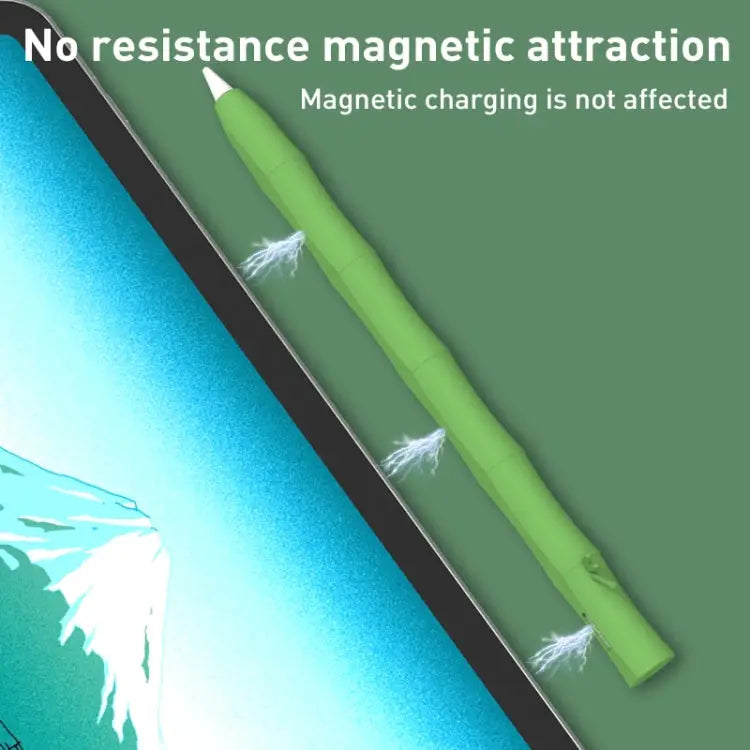LOVE MEI Bamboo Liquid Silicone Gel Stylus Pen Protective Case For Apple Pencil 1 For Apple Pencil 2 - Apple Accessories