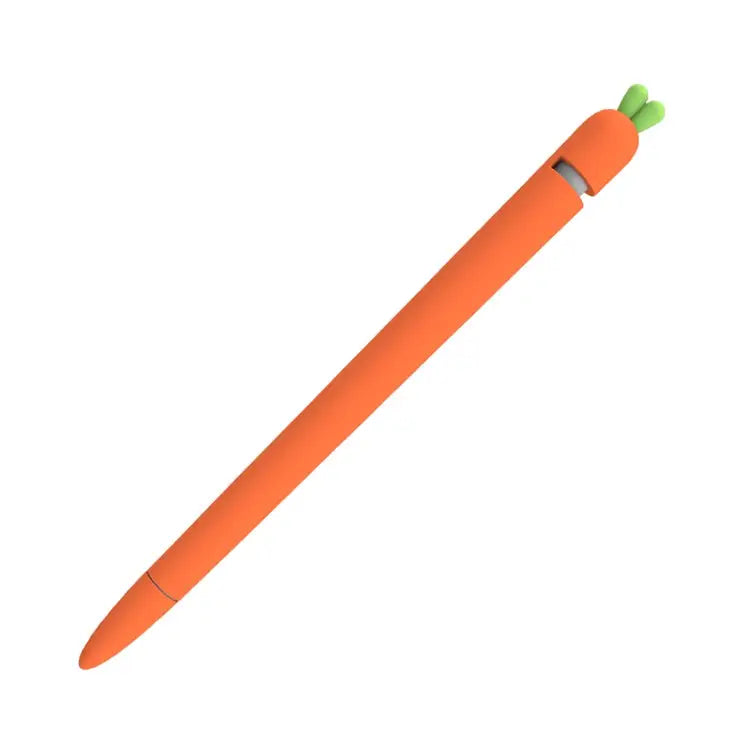 LOVE MEI For Apple Pencil 1 Carrot Shape Stylus Pen Silicone Protective Case Cover For Apple Pencil 1