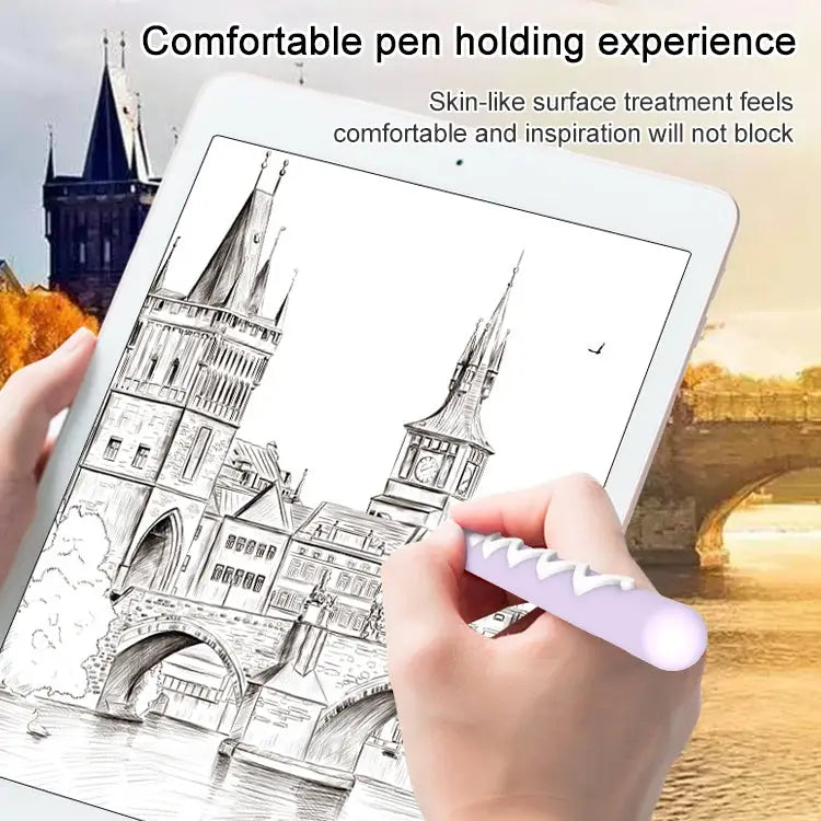 LOVE MEI For Apple Pencil 2 Stripe Design Stylus Pen Silicone Protective Case Cover For Apple Pencil 2