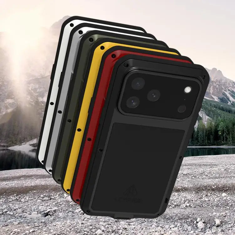 LOVE MEI Metal Shockproof Life Waterproof Dustproof Phone Case For iPhone 16 Pro Max For iPhone 16 Pro For iPhone 16