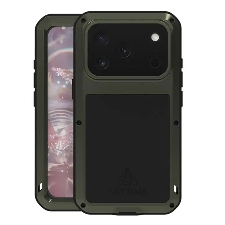 LOVE MEI Metal Shockproof Life Waterproof Dustproof Phone Case For iPhone 16 Pro Max For iPhone 16 Pro For iPhone 16