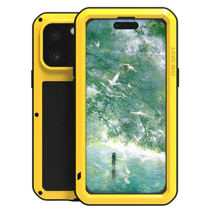 LOVE MEI Metal Shockproof Life Waterproof Dustproof Phone Case For iPhone 15 Pro For iPhone 15 Plus For iPhone 15