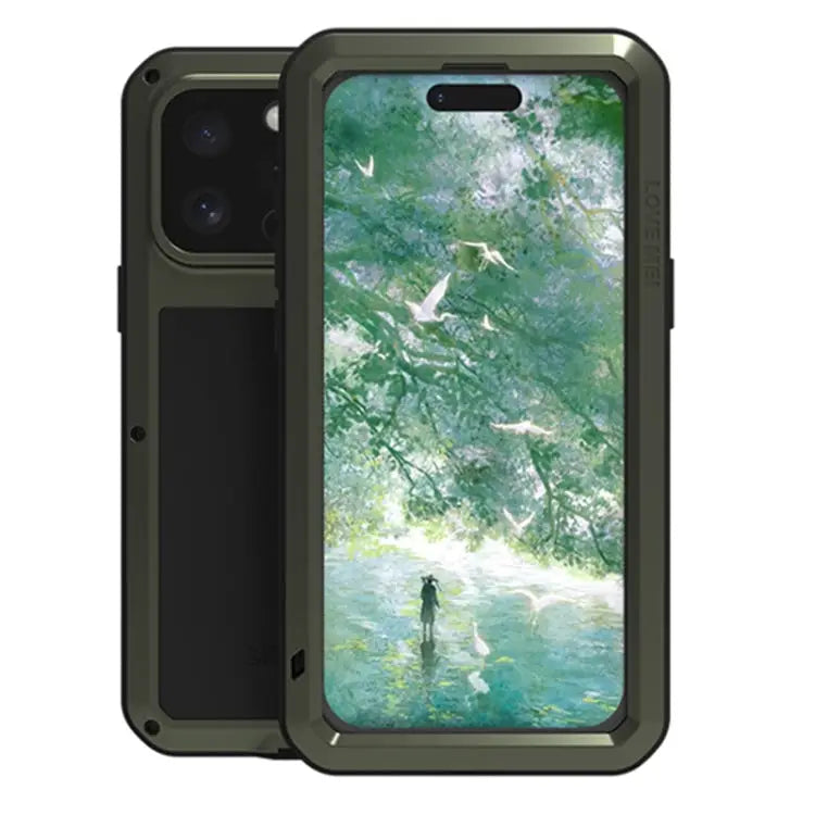 LOVE MEI Metal Shockproof Life Waterproof Dustproof Phone Case For iPhone 15 Pro For iPhone 15 Plus For iPhone 15