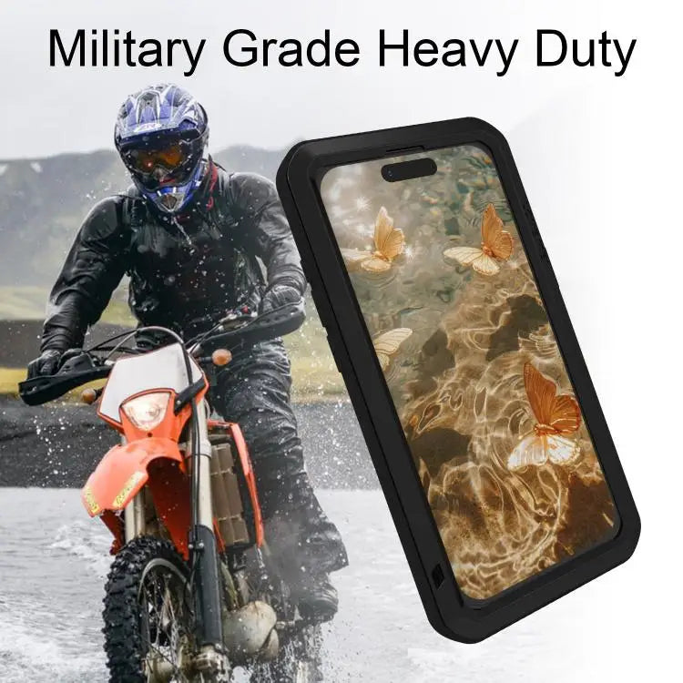LOVE MEI Metal Shockproof Life Waterproof Dustproof Phone Case For iPhone 16 Pro Max For iPhone 16 Pro For iPhone 16