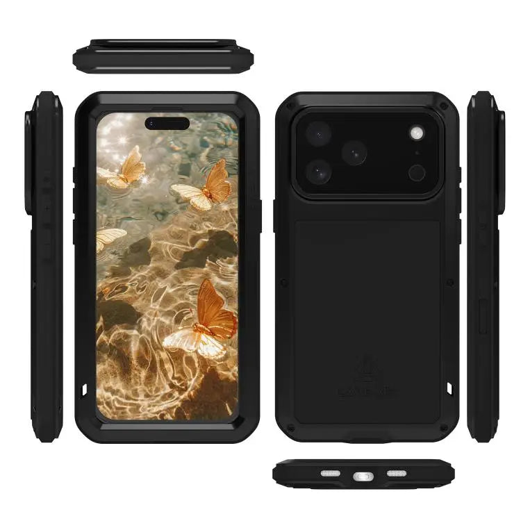 LOVE MEI Metal Shockproof Life Waterproof Dustproof Phone Case For iPhone 16 Pro Max For iPhone 16 Pro For iPhone 16