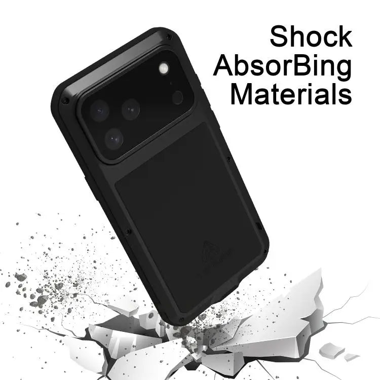 LOVE MEI Metal Shockproof Life Waterproof Dustproof Phone Case For iPhone 16 Pro Max For iPhone 16 Pro For iPhone 16