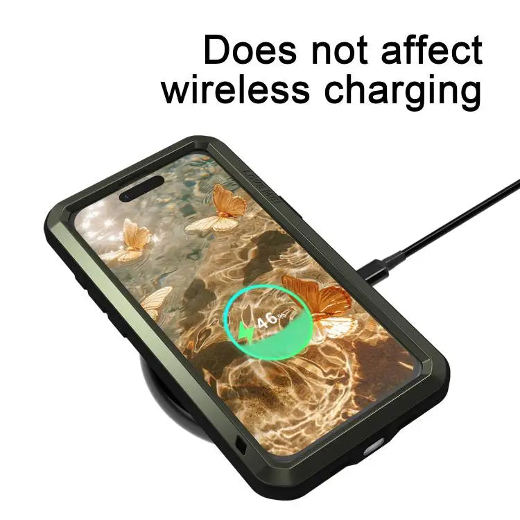 LOVE MEI Metal Shockproof Life Waterproof Dustproof Phone Case For iPhone 16 Pro Max For iPhone 16 Pro For iPhone 16
