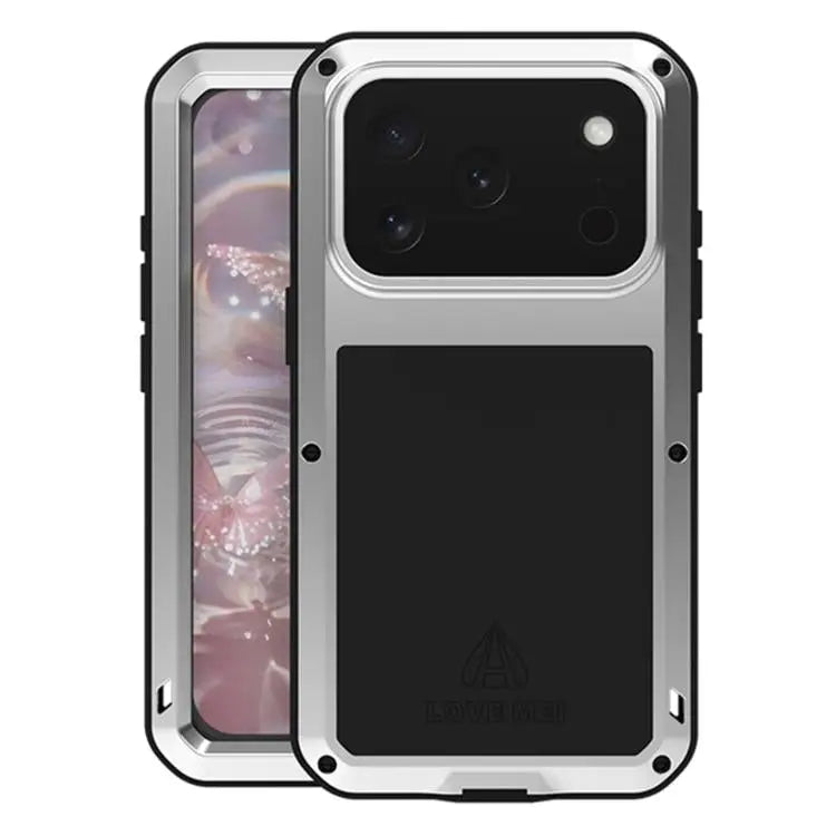 LOVE MEI Metal Shockproof Life Waterproof Dustproof Phone Case For iPhone 16 Pro Max For iPhone 16 Pro For iPhone 16