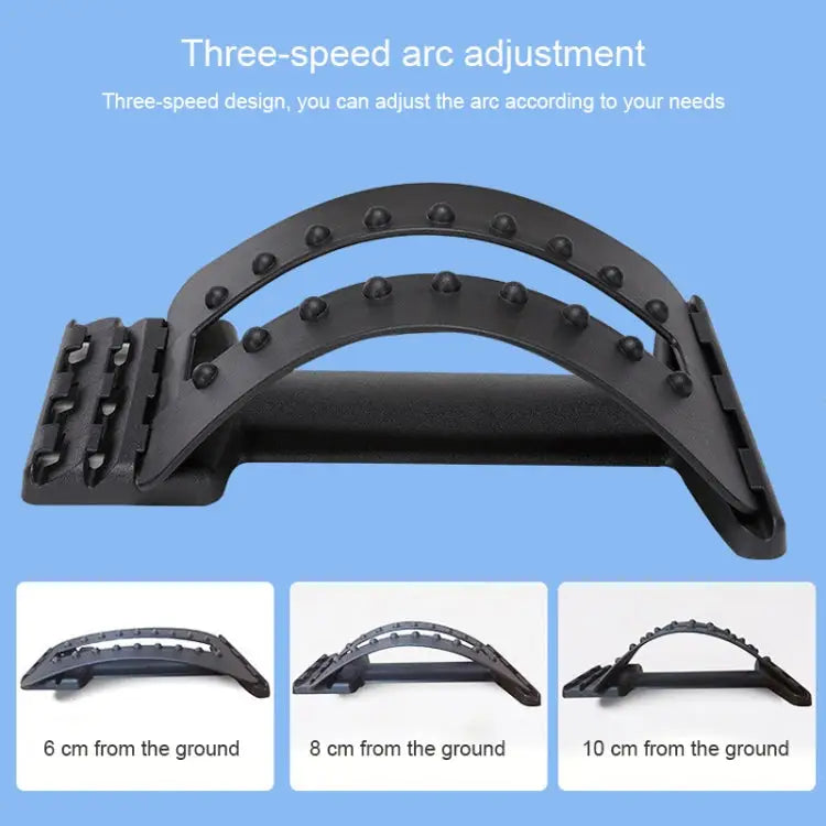 Lumbar Traction Stretching Device Posture Corrector Waist Support Spine Pain Relief Back Massage Stretcher Ordinary