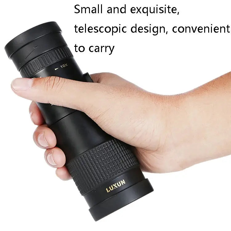 LUXUN 10-30x40 Single-Cylinder HD High-Power Telescope Mobile Phone Mini Telescope Telescope & Phone Clip & Tripod