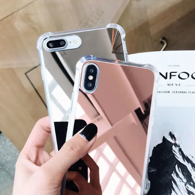 Luxury Plating Mirror Acrylic TPU Case for iPhone 8 Plus & 7 Plus