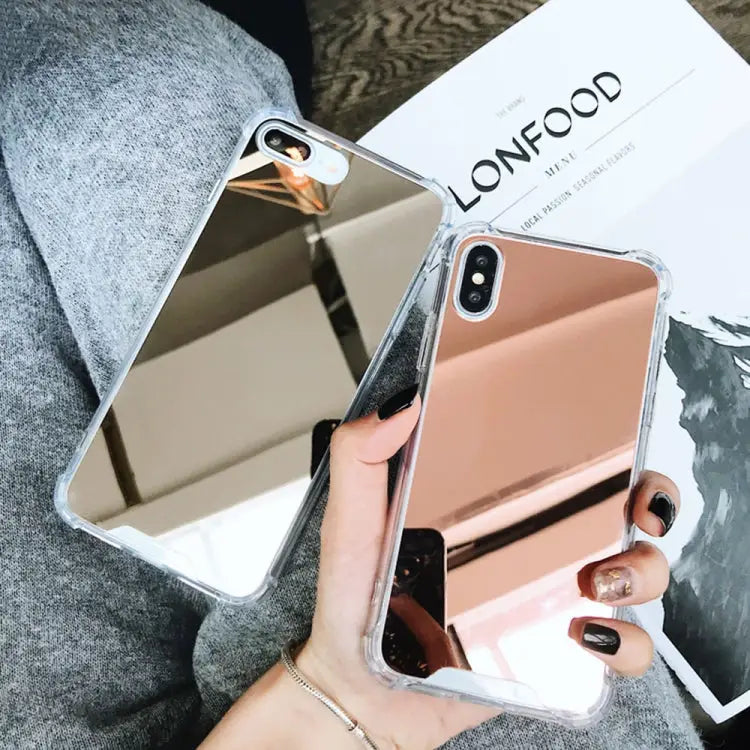 Luxury Plating Mirror Acrylic TPU Case for iPhone 8 Plus & 7 Plus