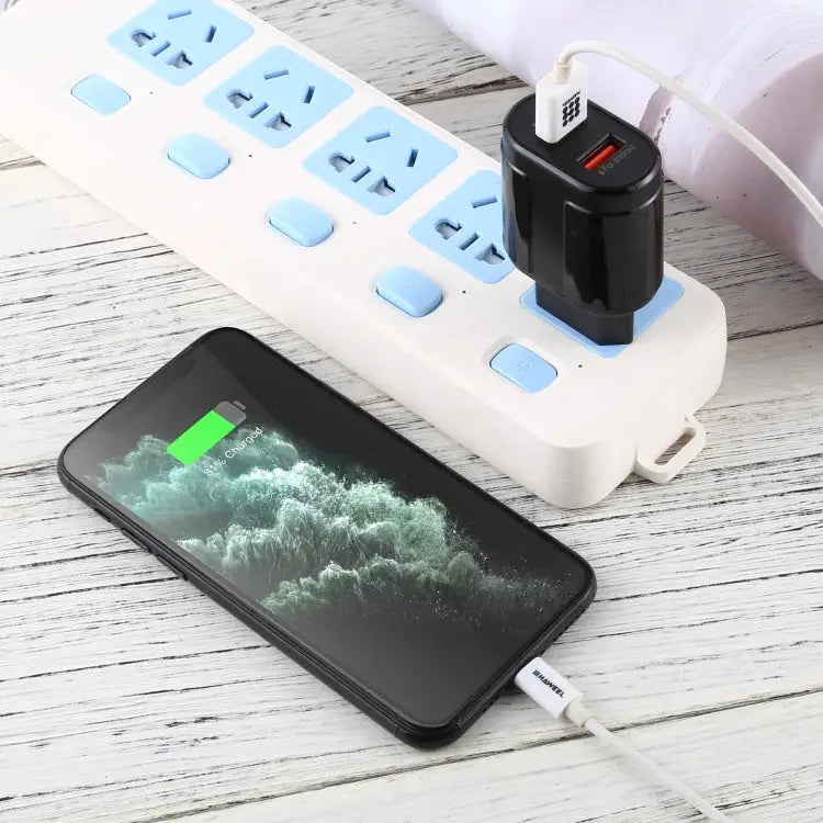 LZ-022 5V 2.4A Dual USB Ports Travel Charger EU Plug