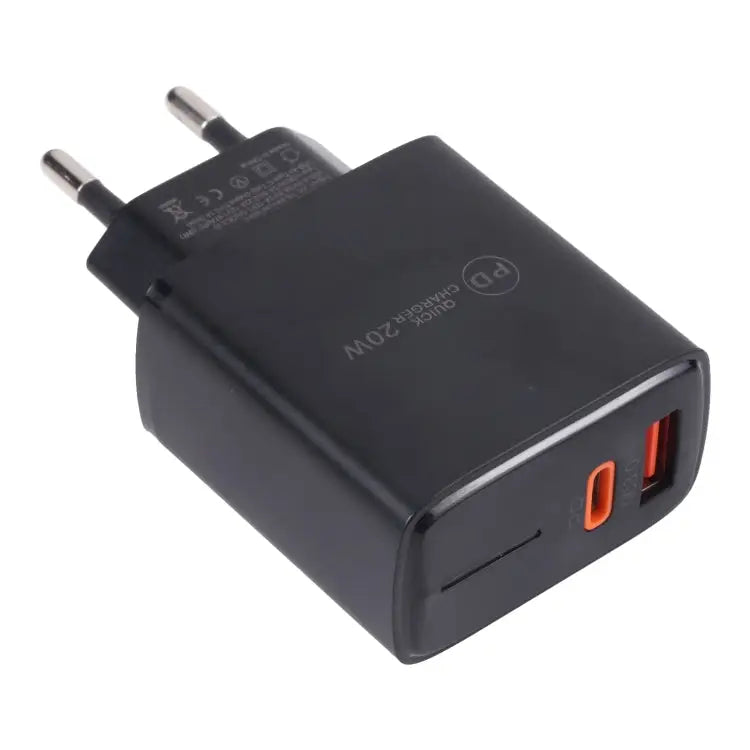 LZ-1130 PD 20W Type-C + QC 3.0 USB Fast Charger 20W EU Plug 20W US Plug - Apple Accessories
