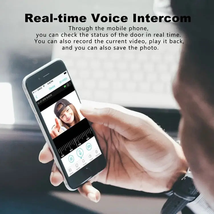 M108 720P 6400mAh Smart WIFI Video Visual Doorbell,Support Phone Remote Monitoring & Real-time Voice Intercom M108