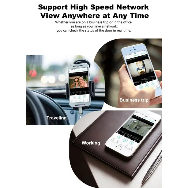 M108 720P 6400mAh Smart WIFI Video Visual Doorbell,Support Phone Remote Monitoring & Real-time Voice Intercom M108