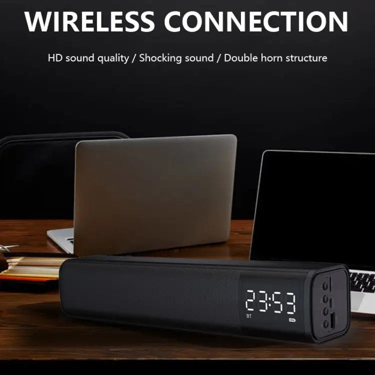M2 Stereo Bluetooth Subwoofer Loud Boat TV Home Theatre Wireless Bluetooth Speaker - Black