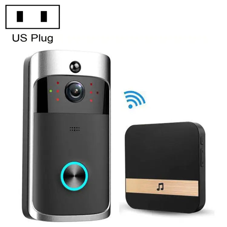M3 720P Smart WIFI Ultra Low Power Video Visual Doorbell With Ding Dong Version US Plug With Ding Dong Version