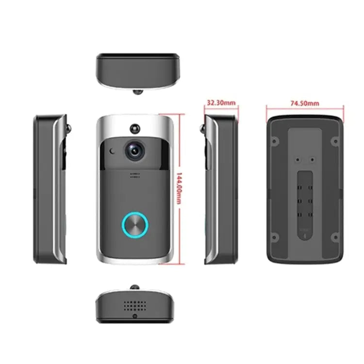 M3 720P Smart WIFI Ultra Low Power Video Visual Doorbell With Ding Dong Version US Plug With Ding Dong Version