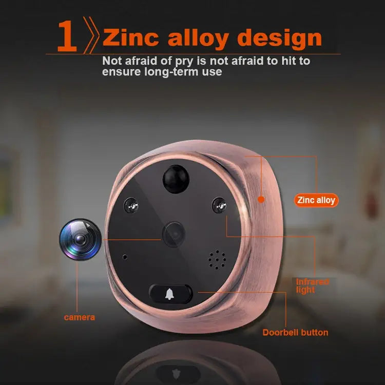 M4300A 4.3 inch Display Screen 3.0MP Camera Video Smart Doorbell Support TF Card (32GB Max) & Motion Detection &