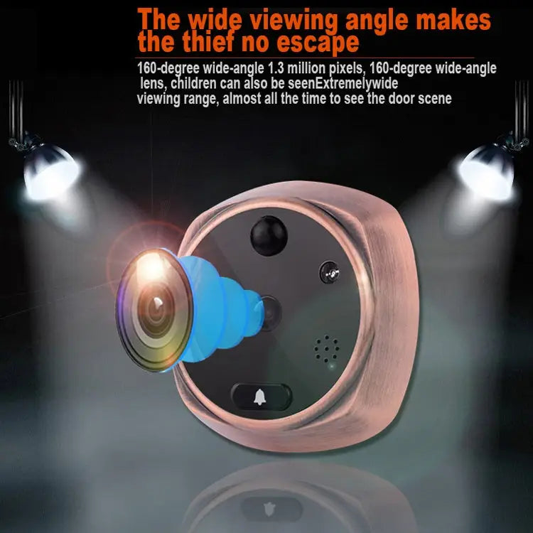 M4300A 4.3 inch Display Screen 3.0MP Camera Video Smart Doorbell Support TF Card (32GB Max) & Motion Detection &