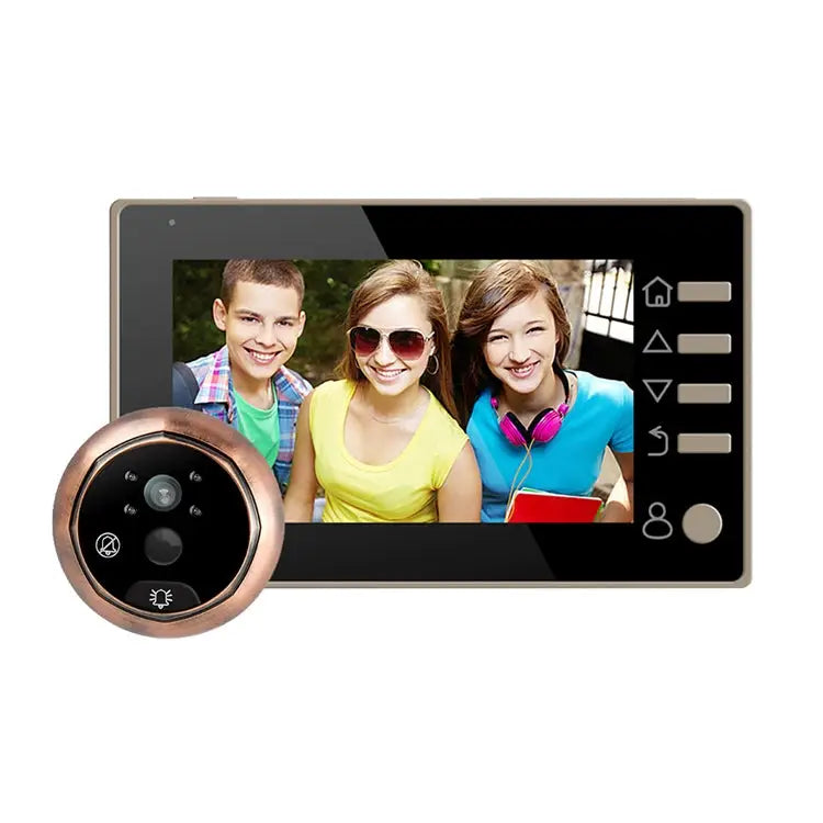 M4300D 4.3 inch TFT Color Display Screen 3.0MP Security Camera Video Smart Doorbell Support TF Card (32GB Max) & Night