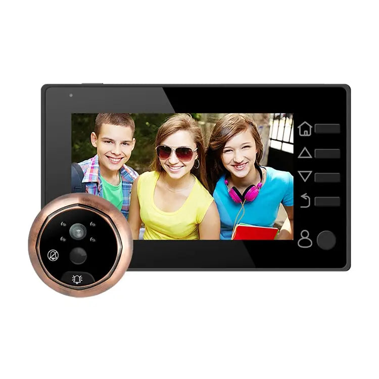 M4300D 4.3 inch TFT Color Display Screen 3.0MP Security Camera Video Smart Doorbell Support TF Card (32GB Max) & Night