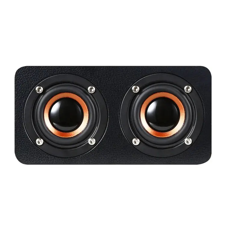 M5 Multifunctional Desktop Wooden Bluetooth Speaker Wireless Loudspeaker - Black - Apple Accessories