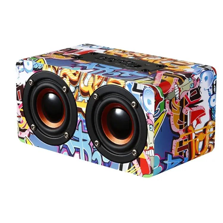 M5 Multifunctional Desktop Wooden Bluetooth Speaker Wireless Loudspeaker - Apple Accessories