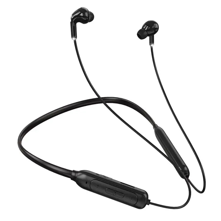 M60 8D Surround Sound Wireless Neck-mounted 5.1 Bluetooth Earphone Support TF Card MP3 Mode - Black - Apple Accessories