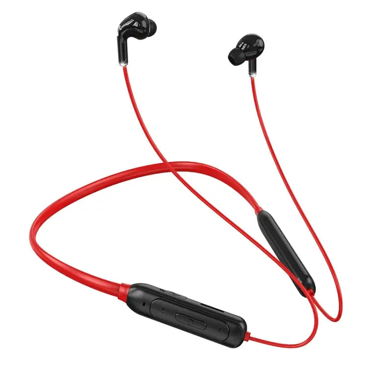 M60 8D Surround Sound Wireless Neck-mounted 5.1 Bluetooth Earphone Support TF Card MP3 Mode - Red - Apple Accessories
