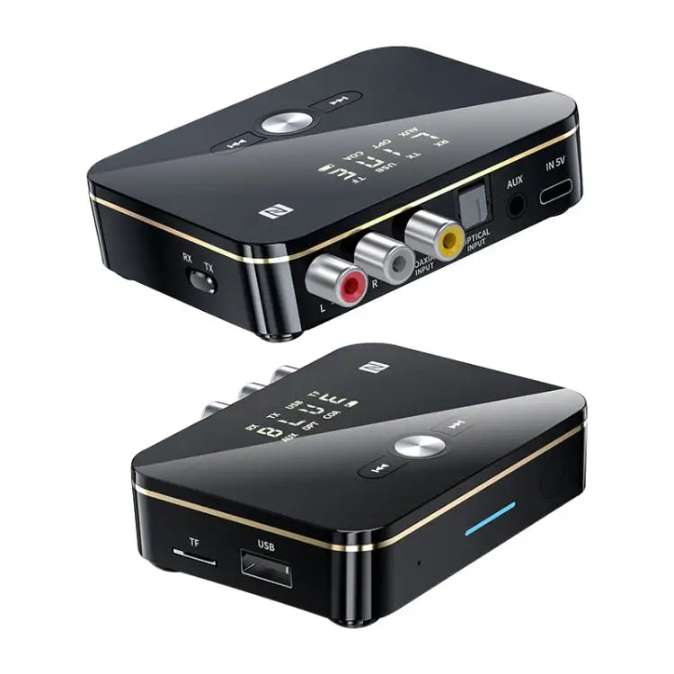 M8 NFC 2 in 1 NFC Optical Coaxial Bluetooth 5.0 Audio Transmitter Receiver with Digital Display M8 - M8