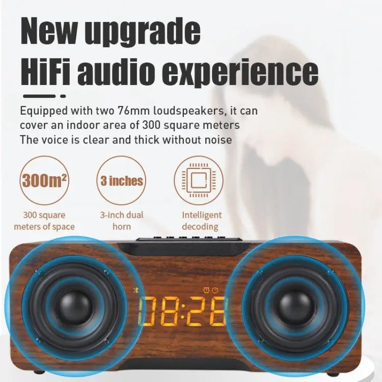 M8C Multifunctional Alarm Clock Bluetooth Speaker - Apple Accessories