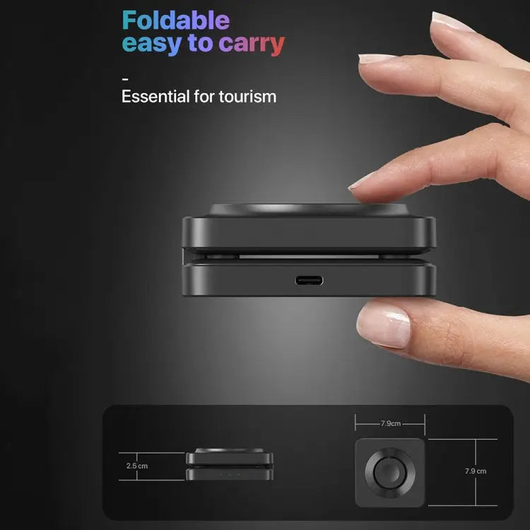 M9 3-In-1 Portable Magnetic Folding Wireless Charger Fast Charging Bracket - Apple Accessories
