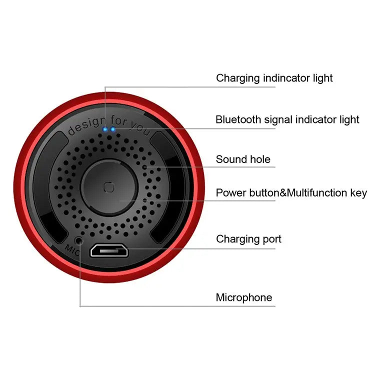 M9 Bluetooth5.0 Subwoofer Portable Speaker Aluminium Alloy Body Music Player - Apple Accessories