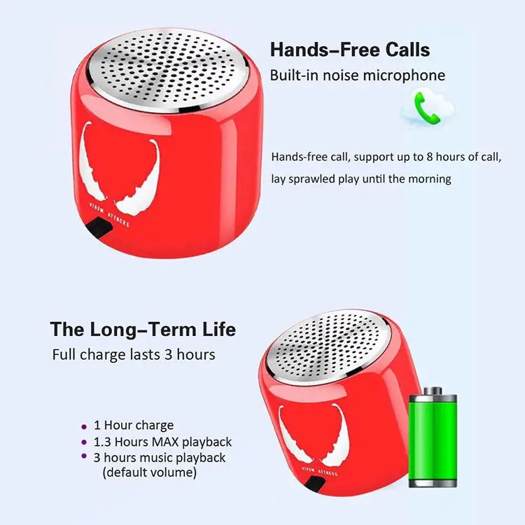 M9 Bluetooth5.0 Subwoofer Portable Speaker Aluminium Alloy Body Music Player - Apple Accessories