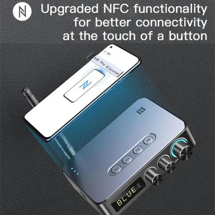 M9 Pro 5.1 Bluetooth Receiver Launcher FM Radio 4 In 1 NFC Audio Adapter M9 Pro - M9 Pro